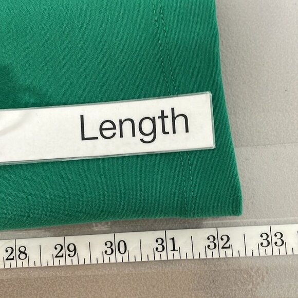 Zara Trafaluc Dress Sheath V Neck Midi Zip Detail Green Size Large L - Picture 13 of 16